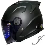 M2R J-X 素色款 消光黑 內襯可拆 半罩安全帽