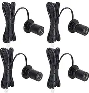 4 Pack Dimmable Mini Spotlights, USB Powered Artificial Light, Adjustable Mini LED Accent Lights, Cabinet Spotlights, 5V for Porch Display Cabinets, Jewelry Cabinets, Entrance Channels