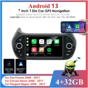 7'' Android 13 Support Carplay 4+32G Car Radio GPS Navigation For Fiat Fiorino