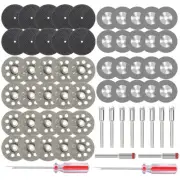 62pc Diamond Cutting Wheel For Dremel Rotary Tool Die Grinder Metal Cut Off Disc