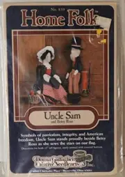 Uncle Sam and Betsy Ross 12" Dolls STITCHING Craft Pattern #839