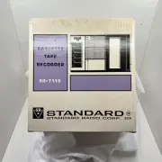 Standard Radio Corp. Casette Tape Recorder SR-T115 NEW OLD STOCK Japan