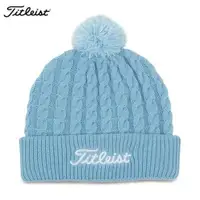 在飛比找ETMall東森購物網優惠-Titleist高爾夫球帽針織帽21秋冬編織式保暖絨球帽休閑