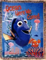 Disney Pixar Finding Dory Tapestry Throw Blanket NEW in Sealed Package!