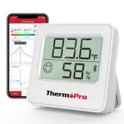 TP357 Digital Hygrometer Indoor Thermometer, 260FT Bluetooth Humidity Meter with