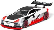 Die-cast Alloy 1:32 for Audi M8 E-TRON Sports Car Model Sound Light Pull Back Supercar Models Mini Vehicles Exquisite Presents Miniature Vehicle(White)