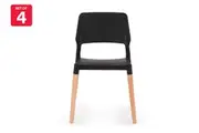 Set of 4 Shangri-La Dining Chairs - Belloch Replica (Black)
