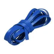 Flat Leather Cord, 3.3 Yard 10mm Leather String Strips for DIY Crafts Blue