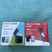 200 Accu-Chek Guide Test Strips 2 boxes of 100 Exp. 2026