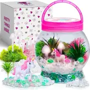 Light Up Unicorn Terrarium Kit for Kids - Birthday Gifts for Girls - Creative Un