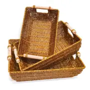 Boho storage basket set of 3