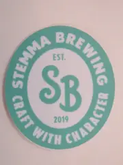 BEER STICKER: STEMMA Brewing Co ~ Craft with Character ~ Bellingham, WASHINGTON