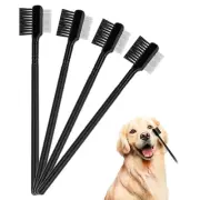 4 Pcs Tear Stain Remover Comb Dog Flea Comb Double-Sided Multifunctional Dog ...