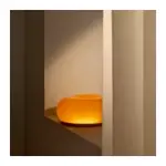 IKEA VARMBLIXT LED桌燈 橘色 圓形 玻璃 壁燈