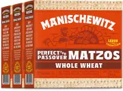 Pack of 3 Whole Wheat Matzo Crackers 10 Ounce Kosher for Passover USA