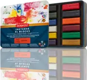 Derwent Inktense XL Blocks 12 Tin, Set of 12, 60Mm Extra-Large Block, Water-Solu