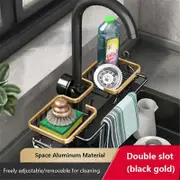 Kitchen Sink Drain Rack Sponge Holder Storage Faucet Holder Soap Drainer Towel Rack Shelf Basket Organizer Kitchen Accessories Style I