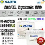 【VARTA 華達】N-55 80B24LS EFB 啟停車 油電車電瓶