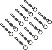 GANAZONO 20pcs Fishing Rolling Swivel Tackle Connector Heavy Duty Fishing Hook Connector Portable Outdoor for Offshore