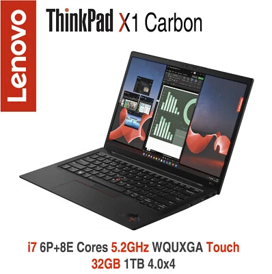 ThinkPad X1 Carbon Gen 11 i7-1370P WQUXGA Touch 32GB 1T 3Y Premier Plus Warranty