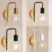 Scandi Indoor Wall Light in Black, White or Satin Brass