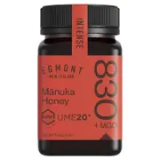 Egmont UMF 20+ Manuka Honey 500g - Raw, Non-GMO New Zealand MGO 830+