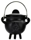 Triquetra Small Cast Iron Pot Belly Lidded Cauldron!