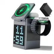 Vivilumens Wireless Charger Speaker, Pixel Art Bluetooth Speaker with LED