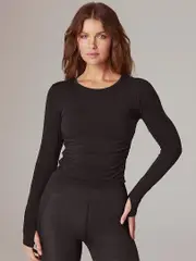 Running Bare Elevate L/S Tee: Eco-Friendly Long Sleeve Gym Top