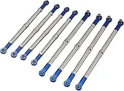 LKHNO 8pcs Push Rod Pushrod Link Rod Links Turnbuckle 5319X 5338R 1/10 Fit for Traxxas Summit Revo E-Revo 2.0 RC Car Upgrade Parts