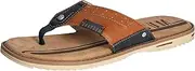 [Mustang] Men's 4152-708 Flip Flops, Cognac, 8 UK