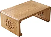 Coffee Tables Low Table Bay Window Table Japanese Tea Table Balcony Study Table Balcony Rectangular Zen (Color : Wood Color, Size : 50×40×30cm)