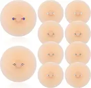 [Tondiamo] 6 Pairs Silicone Nipple Covers with Piercing Diamond Adhesive Reusable Nude Nipple Pasties Fake Pasties Diamond Zircon Ring for Women With Piercing, Skin Color
