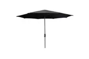 Coolaroo Currumbin 3.5m Round Market Outdoor Umbrella Black
