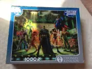 Thomas Kinkade 1000 Piece Puzzle DC Comics The Justice League New Bonus Poster