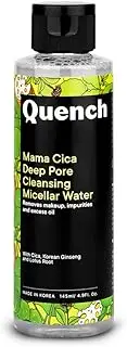 Quench Botanics Mama Cica Deep Pore Cleansing Micellar Water | Made in Korea | For Gentle Cleansing and Makeup Removal (145ml)