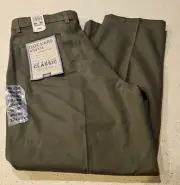 NWT Dockers Khaki Pants Mens 38 x 30 Charcoal Pleated Classic