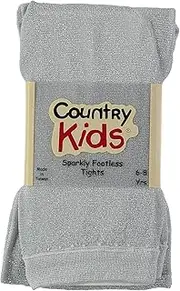 [Country Kids] Girls' Sparkly Footless Tights
