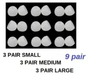 ear tips for ACCUTONE GEMINI earbuds replacement tips small medium large