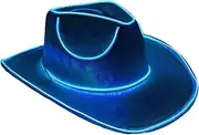 [Generic] LED Light up Hat | Cowgirl Hat Light up Hats | This LED light up hat retains the coolness of the cowboy style while offering safe LED lights