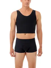 Underworks Econo High Power Compression Chest Binder Top - 943 Black 3X