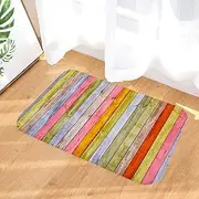 Fdit Flannel Non Slip Door Mat, Anti-Slip Carpet Bath Pad Mat for Bathroom Bedroom Decor, for Kitchens and Back Doors, Strong Water Adsorption