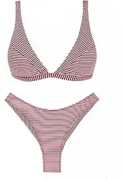 [seamoly] Women‘s Bikini Sets Two Piece Swimsuit Fruit Cherry Print Triangle Cheeky Bikini Set