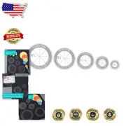 Etched Circle Templates for Quilting: Gripper Discs in 5 Sizes - Made in USA