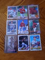 Philadelphia Phillies 9 Card Lot Signed IP Auto RC Rookie Bowman Chrome Topps