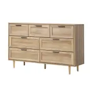 Oikiture 7 Chest of Drawers Dresser Chest Storage Cabinet Tallboy
