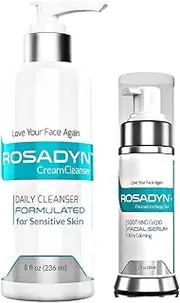 Rosadyn Cleanser and Serum Set - Save(dollars) by combining our Soothing Daily Cleanser and Calming Anti Ageing Serum & Treatment Gel for Facial Redness Relief, Natural Skin Care your Delicate Face