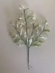 Sage & White Leaf Cluster - Vintage Millinery Floral Made in Japan