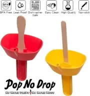 (1-Pack) Anti-Drip Popsicle Holder - No Mess Frozen Snack Holder with Straw