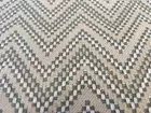 Lulu DK Outdoor Woven Chevron Zig Zag Upholstery Fabric- Harlow LD Mist 1.70 yd